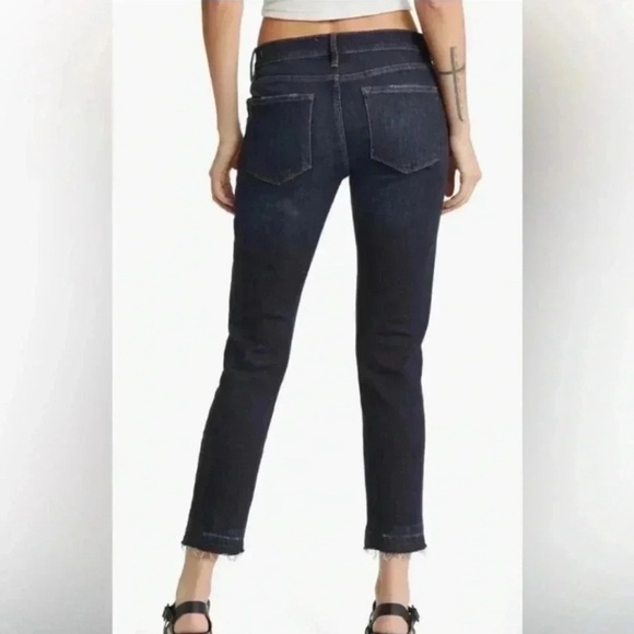 Frame Le Garcon Raw Hem Crop Boyfriend Jeans - Picture 2 of 11